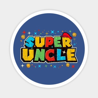 Gamer Super Uncle Funny Father Day Magnet